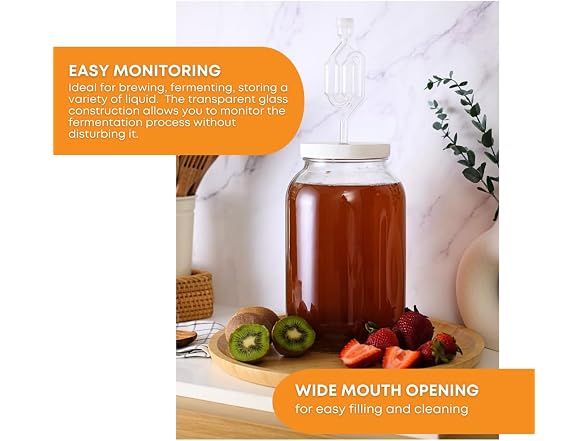 Glass Jar with Lid | 1 Gallon 