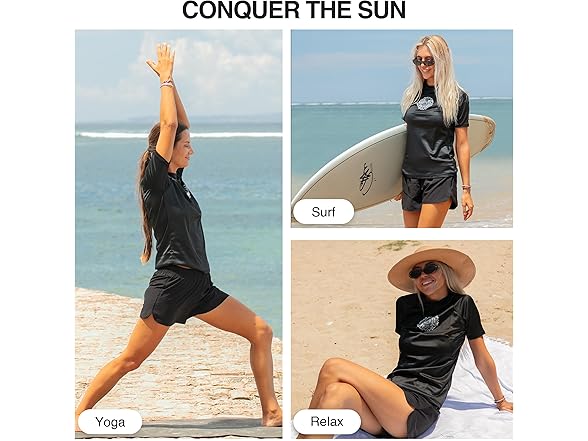 Kanu Surf Women's Black Rashguard (XL)