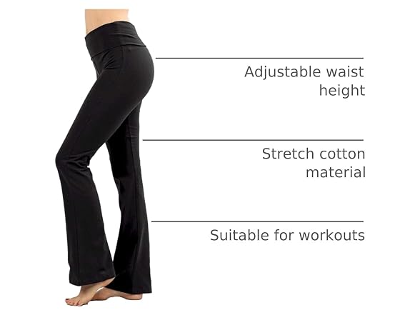 Zenana Women (2X) Stretch Cotton Fold Over Pants