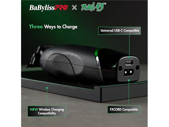 BaBylissPro x Tomb45 SilverFX Wireless Chg Trimmer