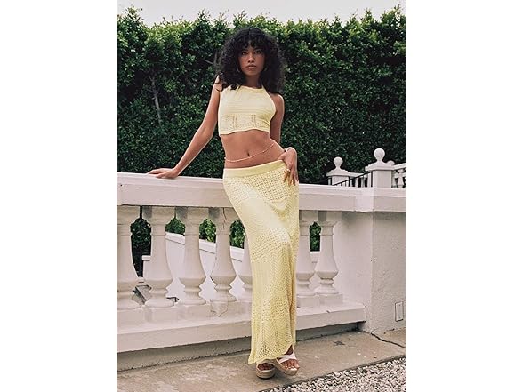 Princess Polly Xander Crochet Halter Set