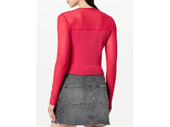 The Drop Martina Sweetheart Mesh Top