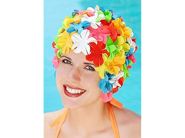 Sync Swimwear - Retro Flower Swim Cap