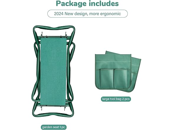 YSSOA Garden Kneeler Seat Green