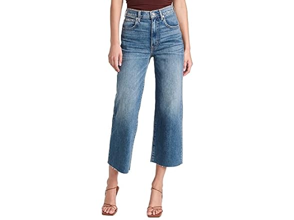 SLVRLAKE Women's Grace Crop Jeans, Blue