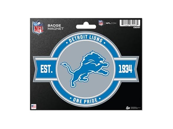 Detroit Lions Badge Magnet