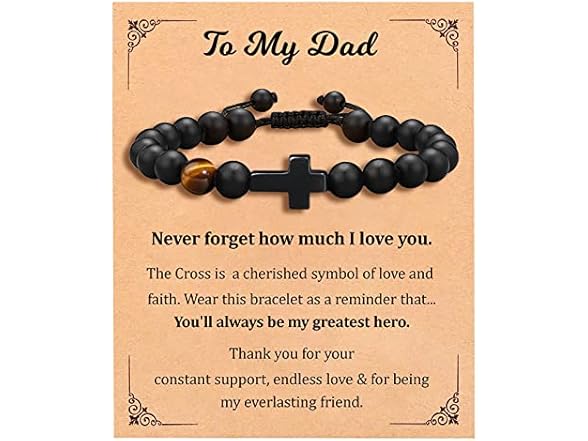 Dad Silver Memorial Bracelet