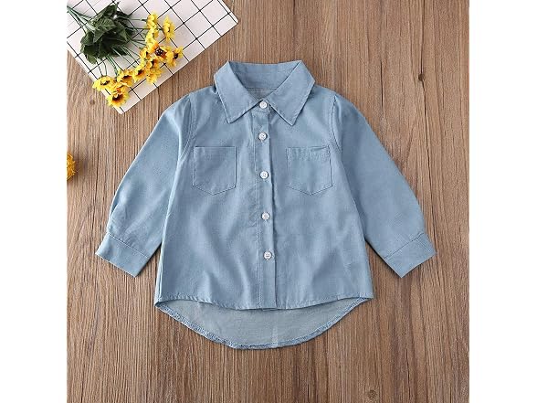 Pudcoco Boys (3T) Little Baby Letters Long Shirt