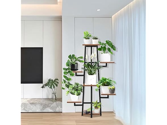 ZIXNEXKOO 8-Tiered Metal Plant Shelf