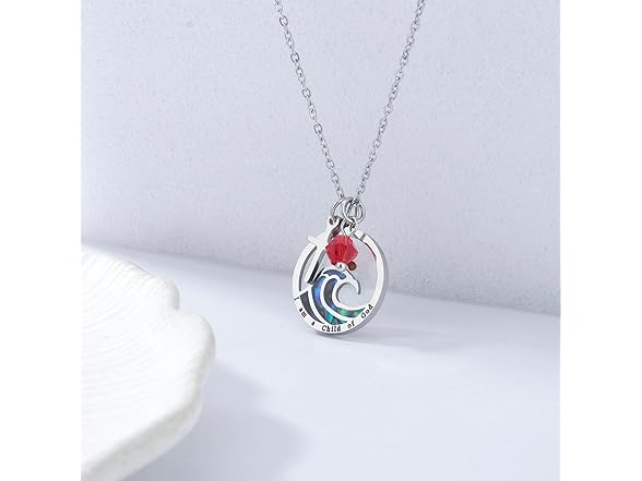 MollyQueen Wave Mustard Seed Necklace