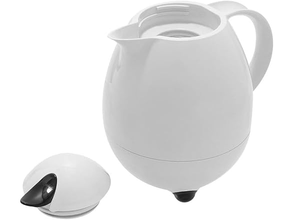 Leifheit 1-Liter Columbus 28300 Insulated Carafe, White/black