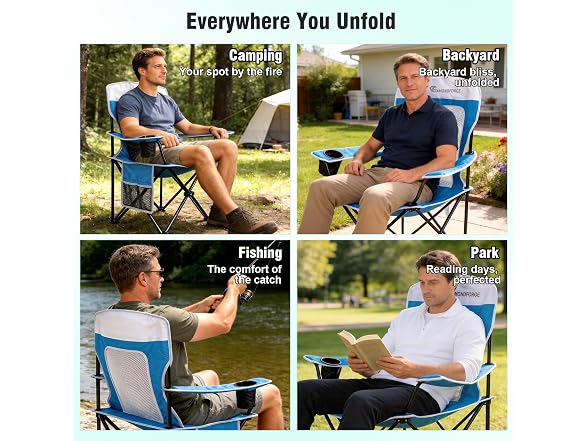 DiamondForge 2-Pack Mesh Lawn Chairs 300 LBS