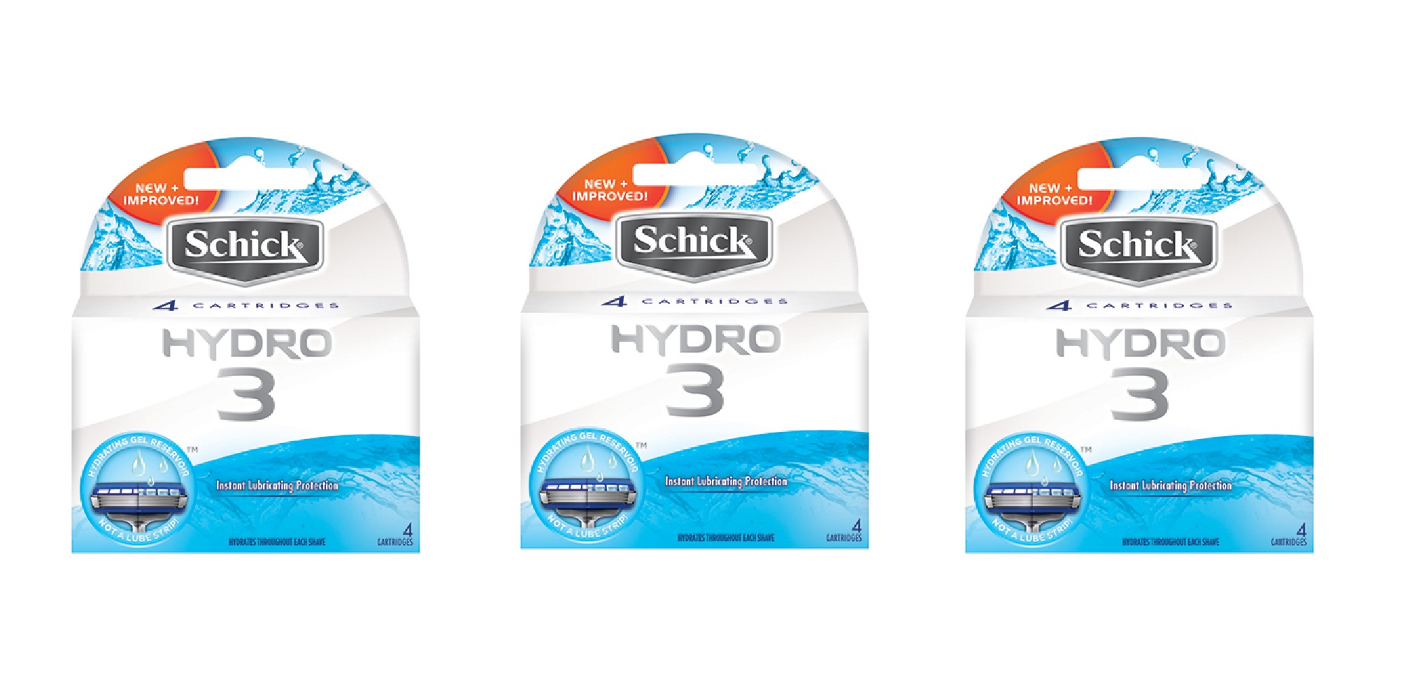 3 PK Hydro3 Refill Blade - Gallery 2