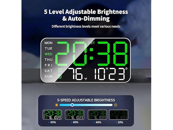 Sohodoo Led Digital Wall Clock