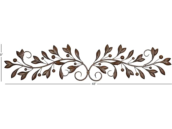 Deco 79 Metal Leaf Wall Decor