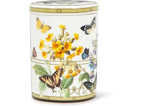 Abbott Collection Butterfly Garden Canister