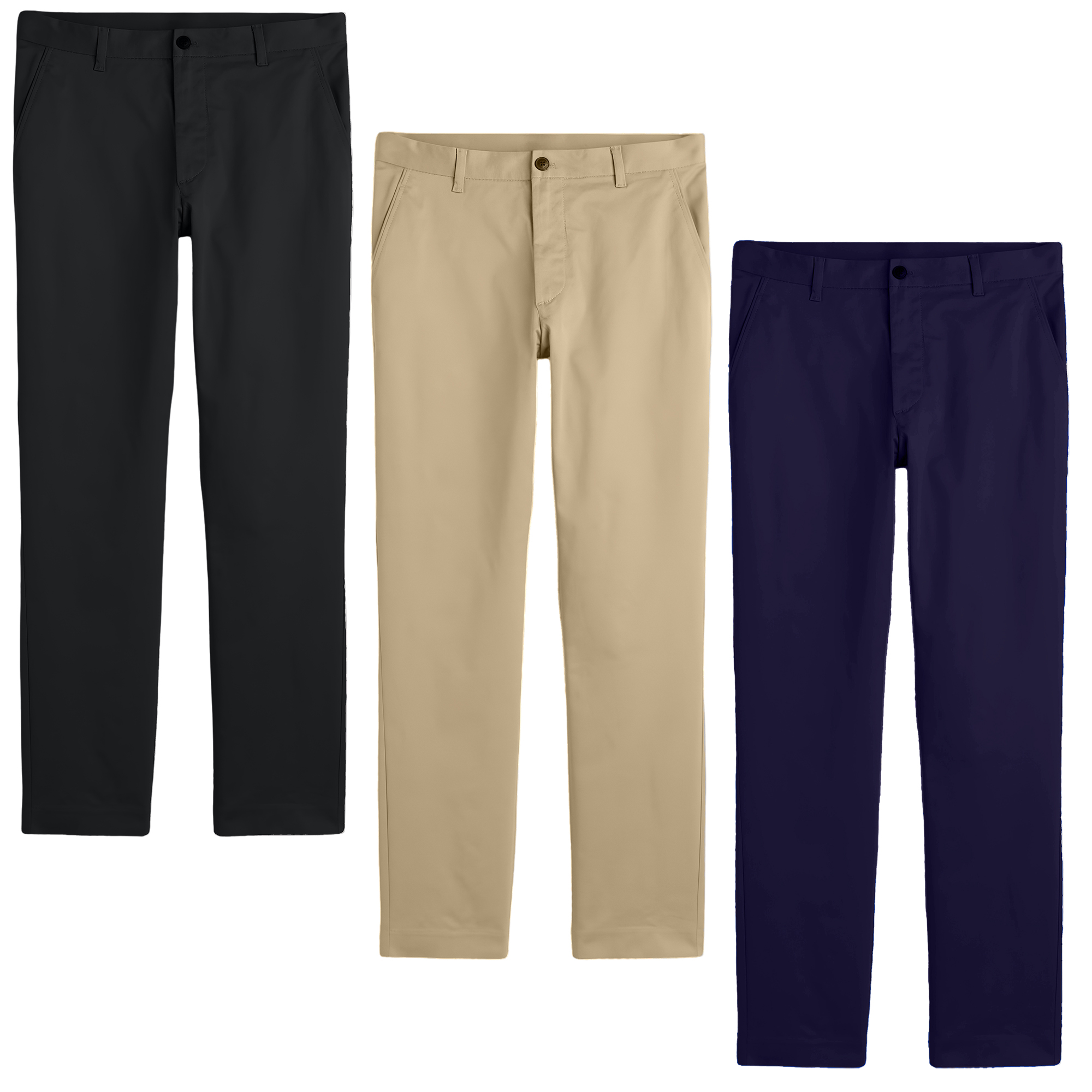 Boys Flat Front Uniform Pants (4-20) - Gallery 33