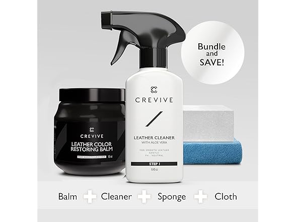 Leather Recoloring Balm Black 10 oz