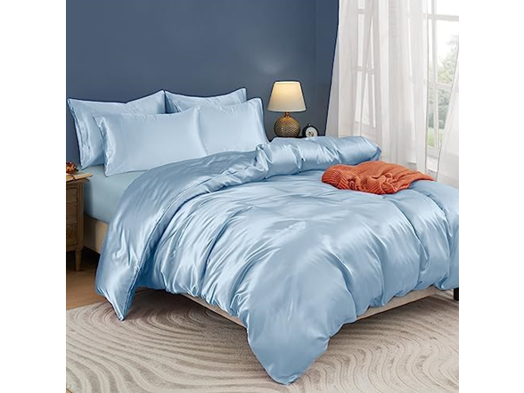 5 Pieces Satin Duvet Cover (Full/Queen or King)