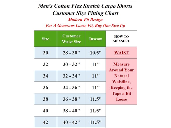 3Pk Mens Cotton Stretch Cargo Shorts
