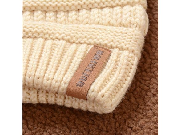 Queenfur Women (L) Knit Slouchy Beanie Chunky Cap