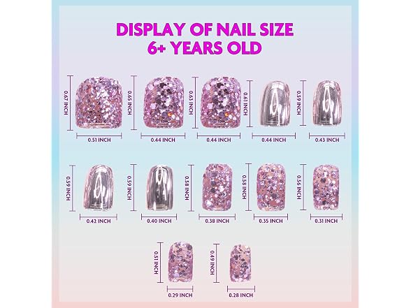 Townley Girl Press On Nails Set 96 Piece