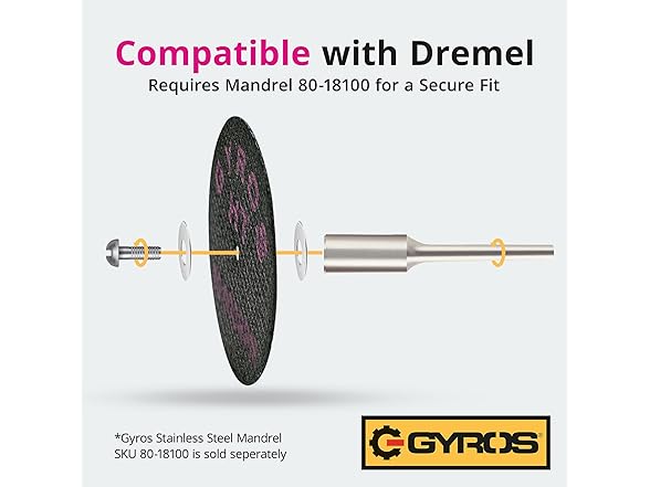 GYROS 1.5 Resin Cut-Off Wheels for Rotary Tools