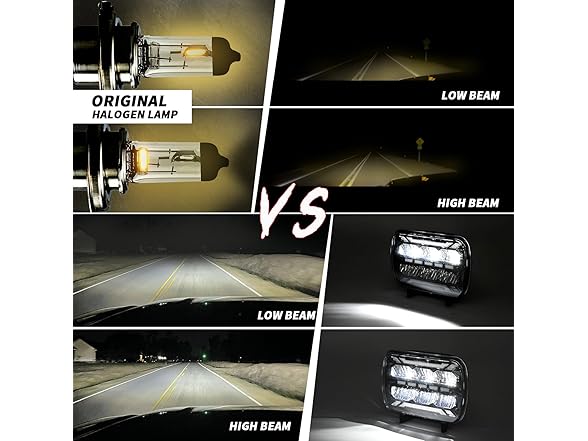 TopAutoGear H6054 5x7 7x6 Led Headlights