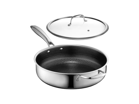Hexclad 3.3QT Hybrid Deep Saut Pan with Lid