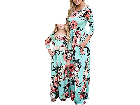 Qin.Orianna (Moms L) Mommy Me Maxi Dresses