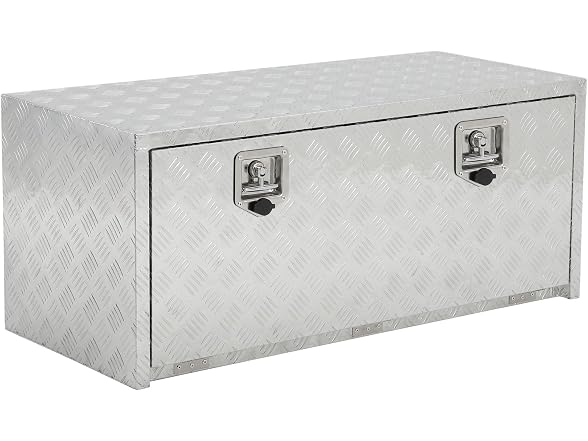 MOVECOM Heavy Duty Aluminum Underbody Tool Box Silver