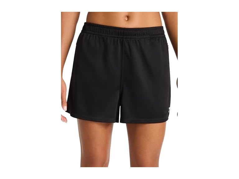 Reebok Women’s Streetstyle 3” Short, Standard Fit, Lightweight Poly Fabric, Black, X-Large