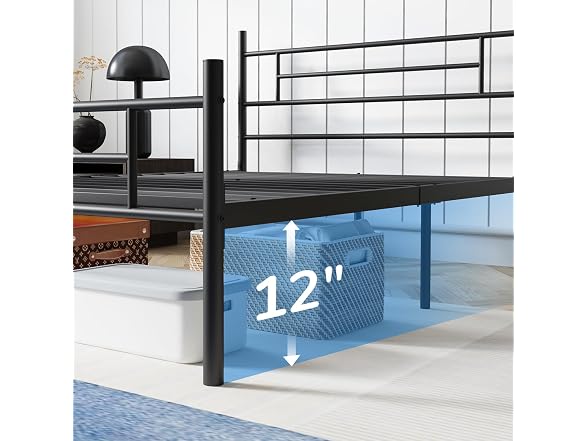 Avenco Metal Platform Bed Frame Full Size