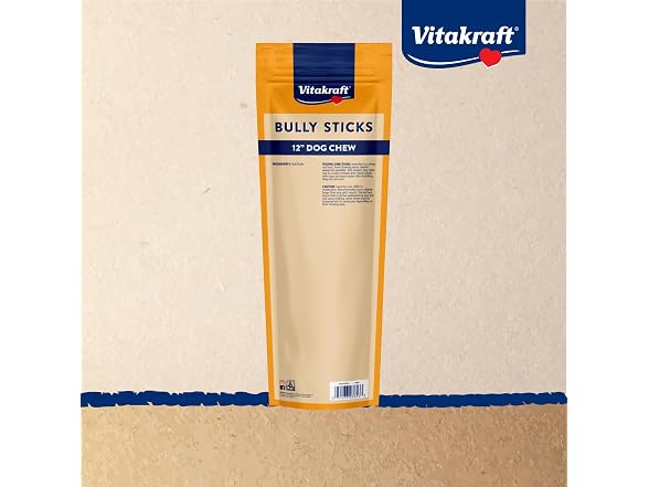 Vitakraft Dog Bully Sticks, 12 Inch, 5 Count