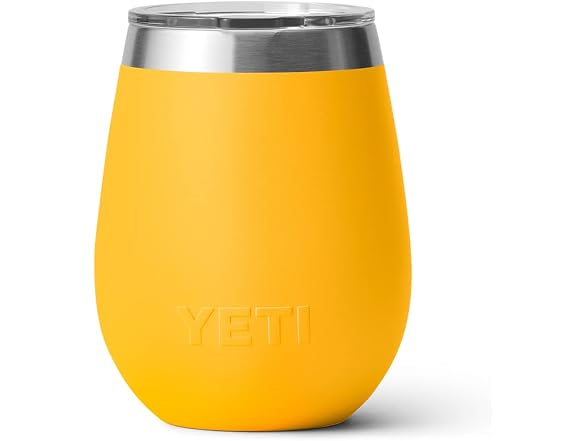 YETI Rambler Wine Drinking Cup, 10oz, Alpine Yellow