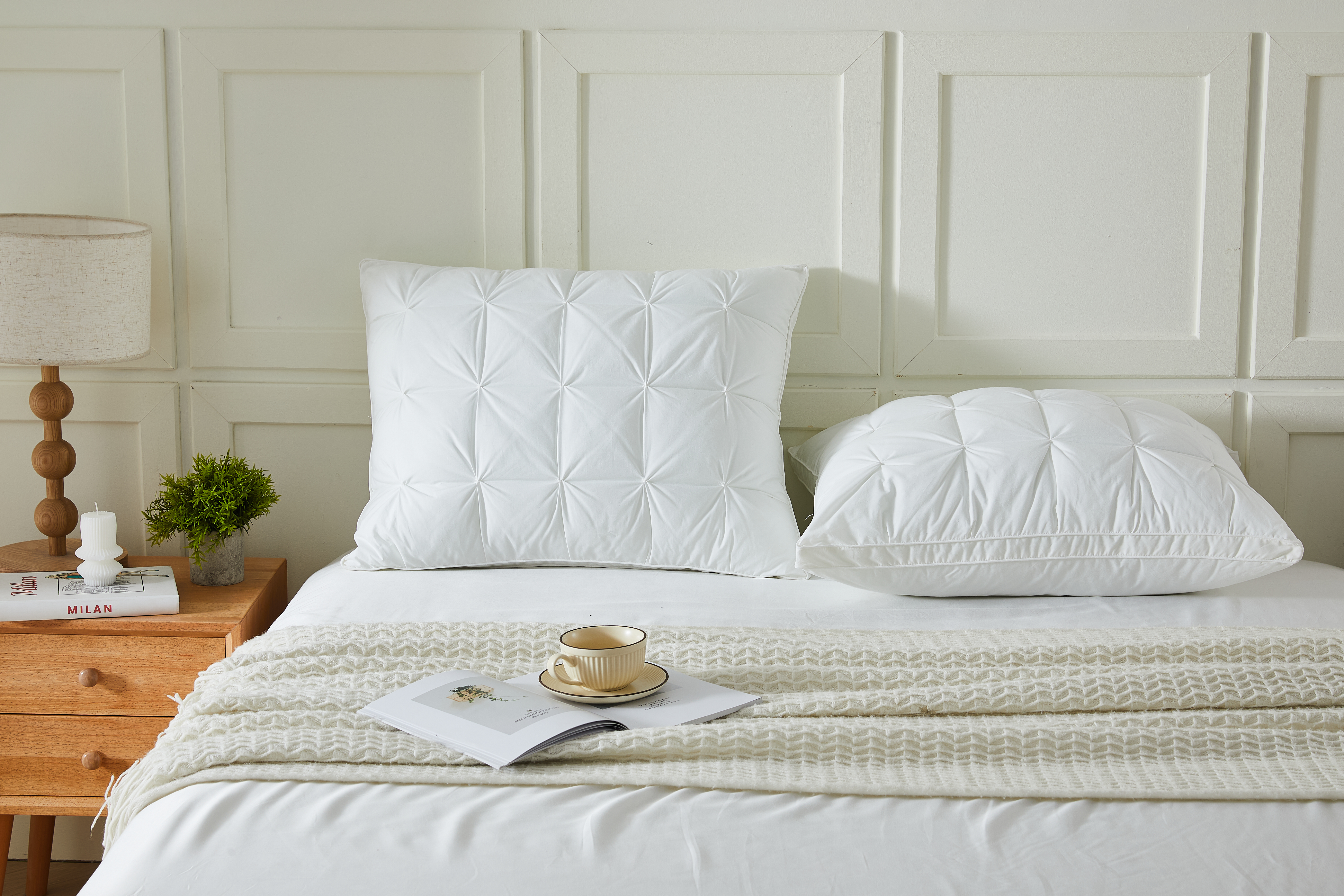 Gusseted Down Alternative Cotton Pillow, 2 Pack - Gallery 11