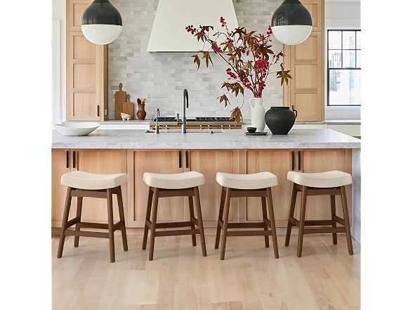 Cozyman Bar Stools Set of 4 Linen Color