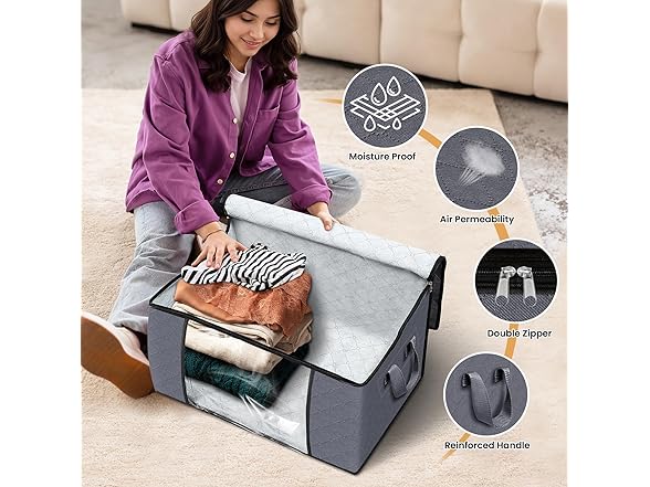 FabTotes Storage Bags | 6 Pack-60L