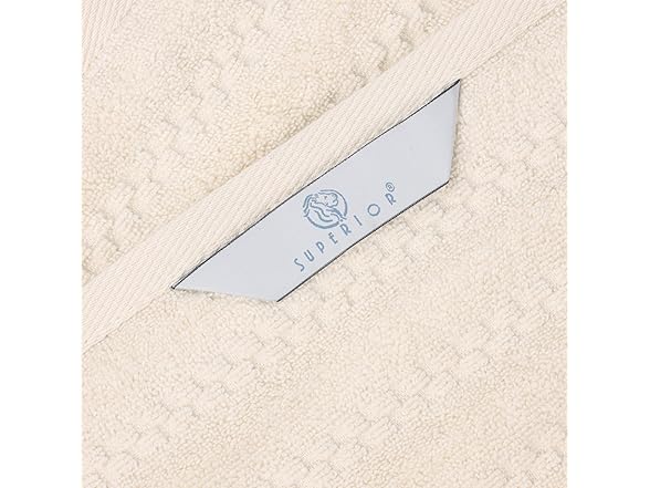 Superior 2PC Zuma Zero Twist Bath Sheets, Ivory