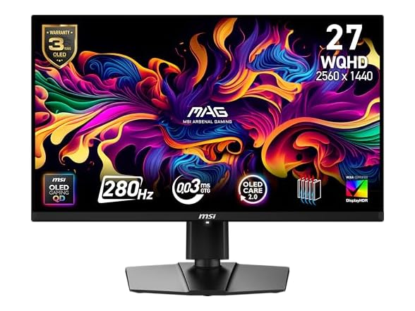 MSI 27" QHD Monitor | MAG 271QP QD-OLED X28