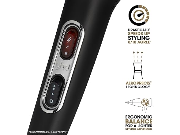 GHD Helios Professional Hair Dryer Black