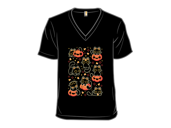 Cute Black Cats with Candy Corn