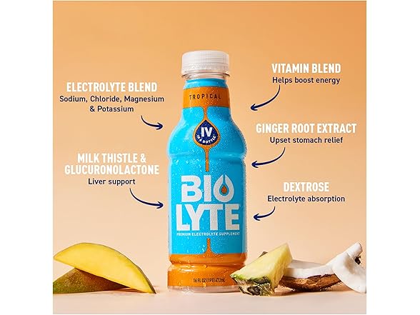 12Pk BIOLYTE Electrolyte Drink - Doctor-Formulated
