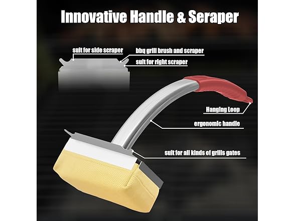 Grill Brush Bristle Free with Heads