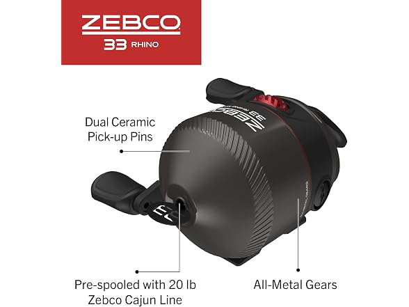 Zebco Rhino Max Spincast Reel Fishing Rod Combo