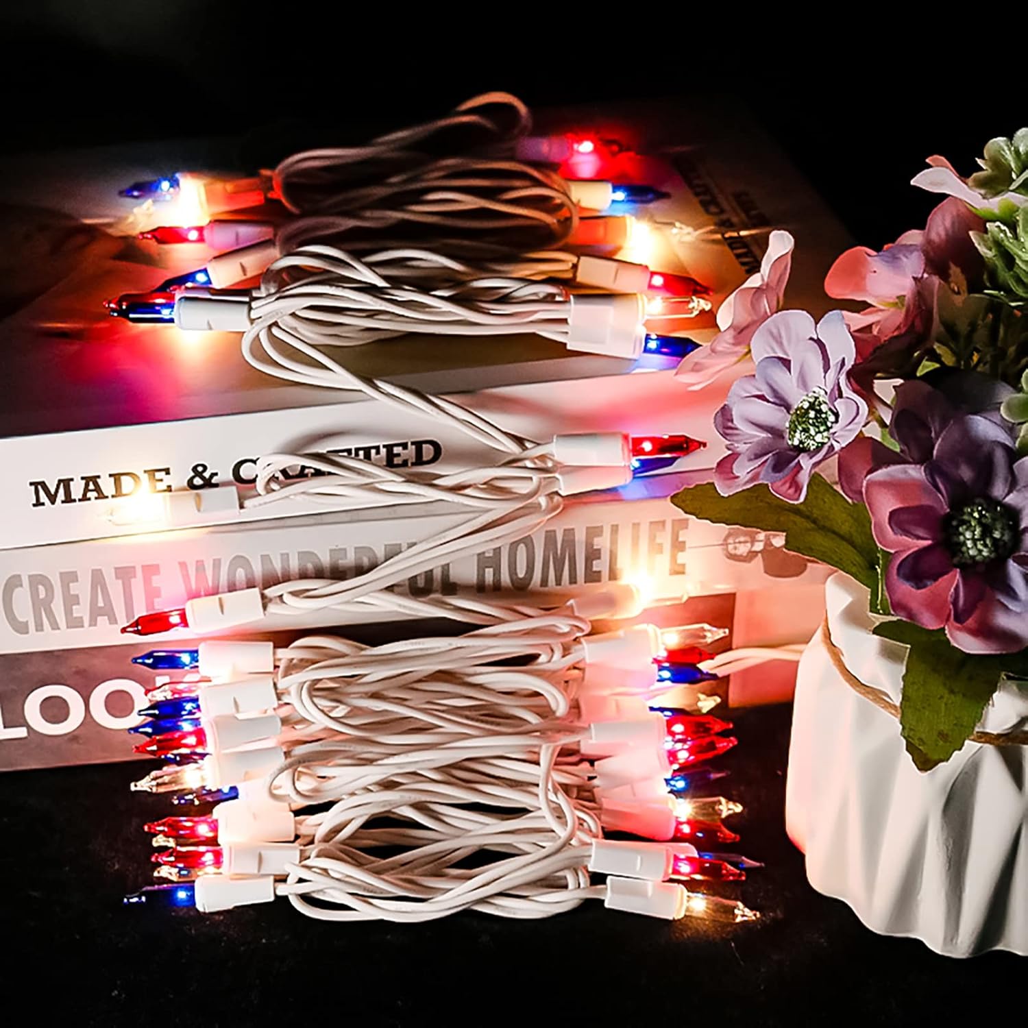 2 Pack Red White Blue LED Lights - Gallery 14