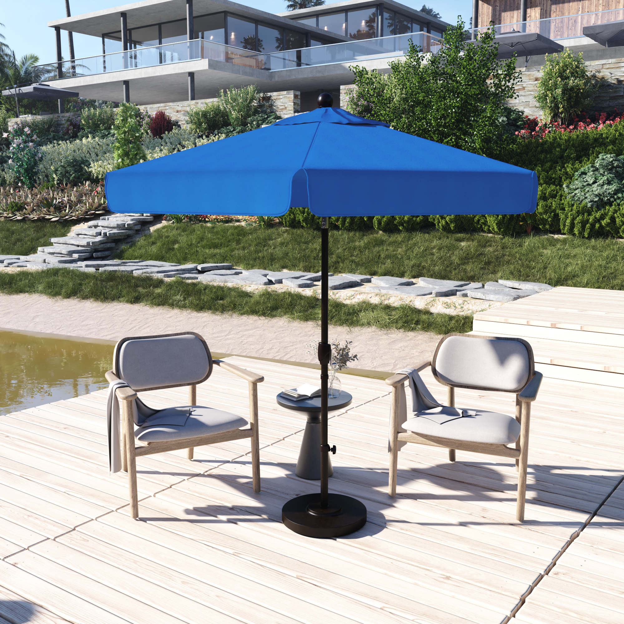 Astella 7.5' Rd Tiliting Aluminum Patio Umbrella - Gallery 21