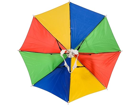 Umbrella Fishing Hat Rainbow Colors