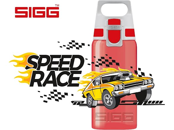 Sigg 16.9 oz Kids Viva Bottle, 12 Speed Race
