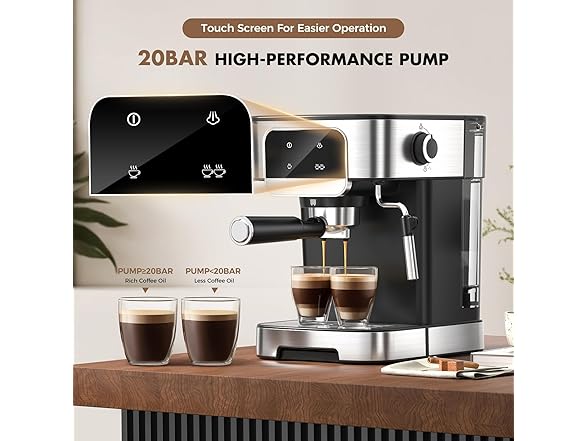 Professional Espresso Maker With Auto Milk Frother